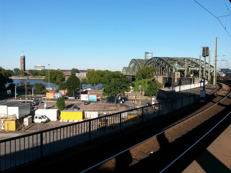 Blick vom Kölner Hauptbahnhof