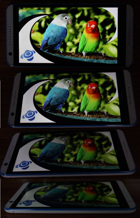 Blickwinkelstabilität HTC Desire 820 Blickwinkelstabilität HTC Desire 820