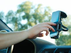 Blitzer, Auto, Smartphone, Handy, Fahrzeug, Handy im Auto