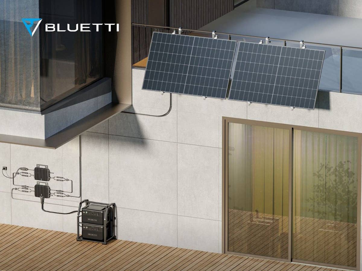 BLUETTI A80 Balkon-Solarkraftwerk