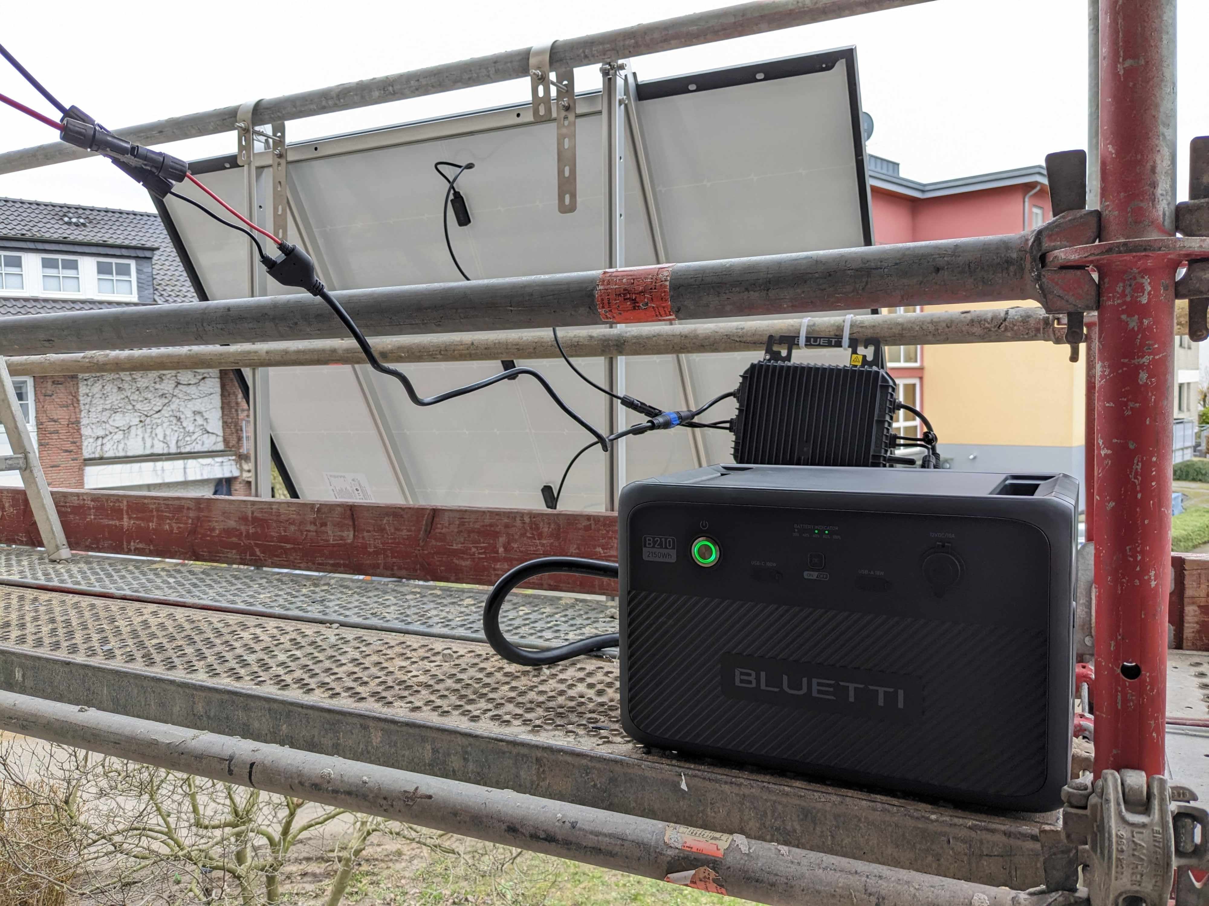 #Bluetti Balkonkraftwerk B210, A80 & D100S mit 410-W-Solarpanel im Test