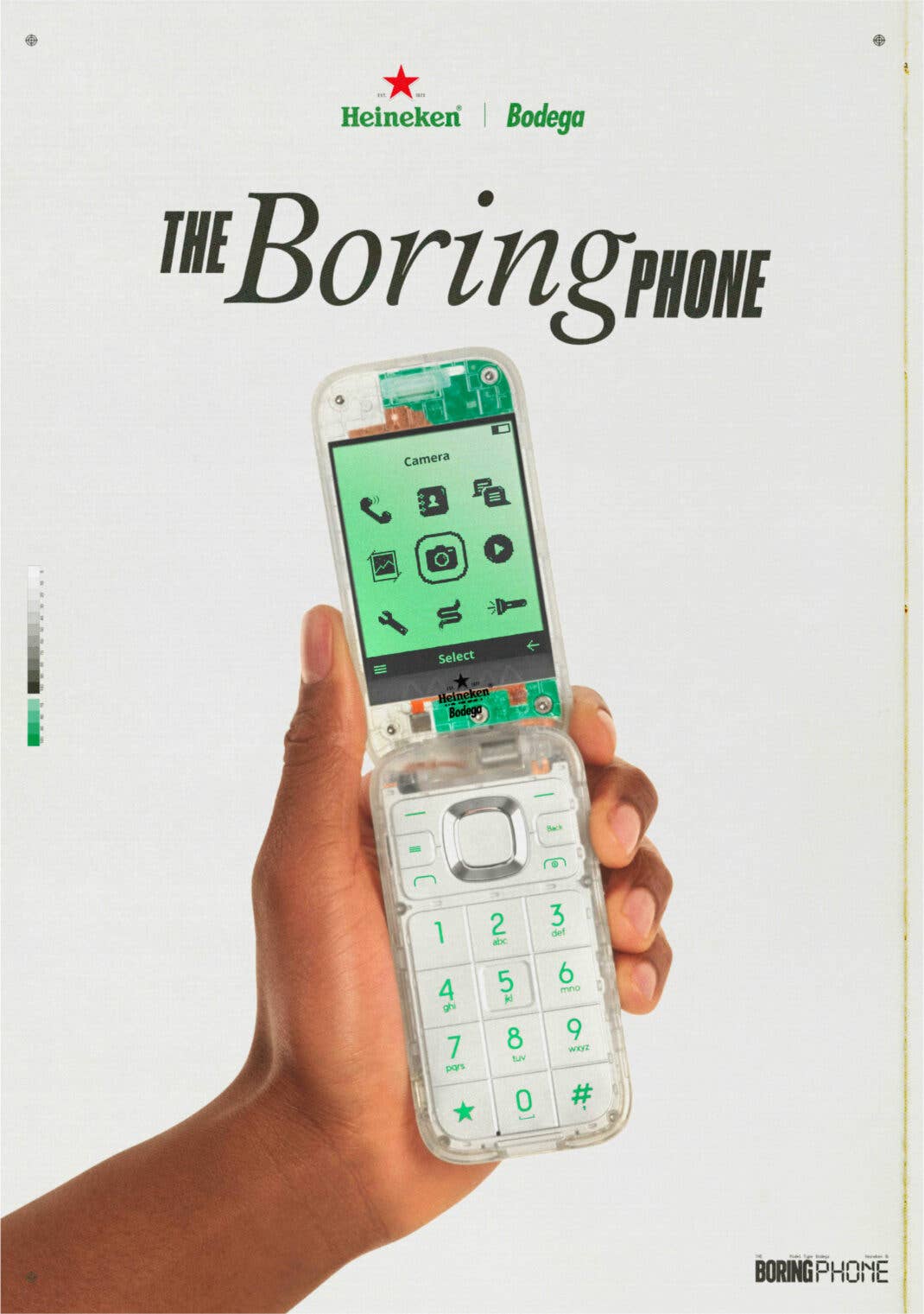 Werbung für das Boring Phone
