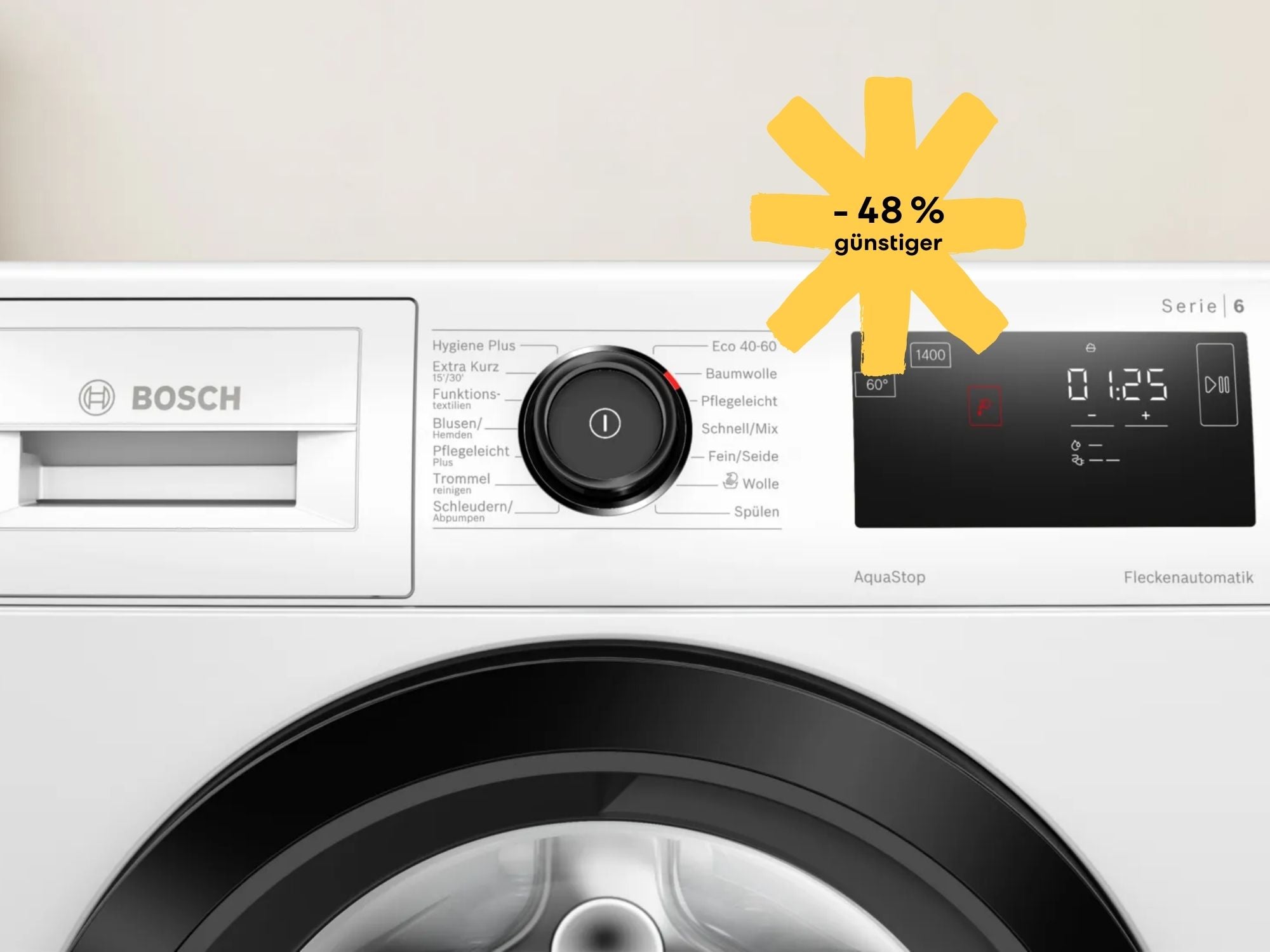 #9 Kilo Fassungsvermögen! Saturn haut diese Bosch-Waschmaschine zum Sonderpreis raus