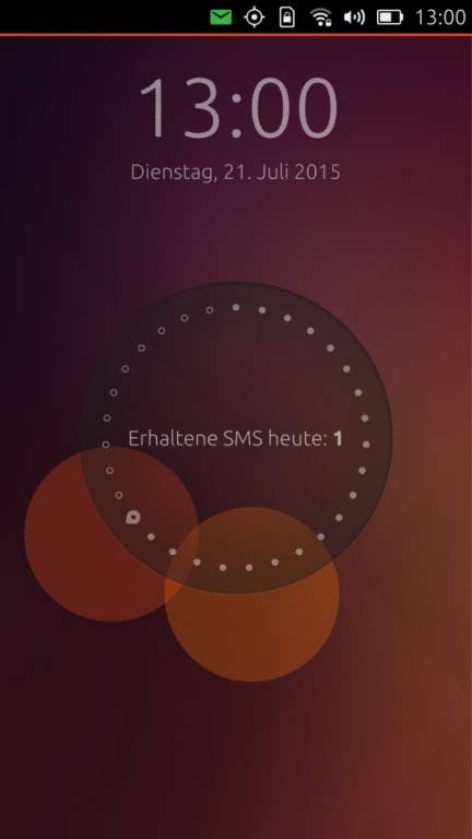 BQ Aquaris E5 Ubuntu Edition: Screenshots Benutzeroberfläche