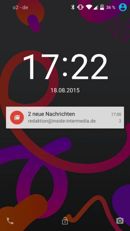 BQ Aquaris M5: Screenshots Benutzeroberfläche