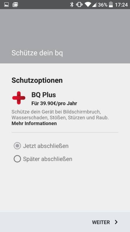 BQ Aquaris M5: Screenshots Benutzeroberfläche