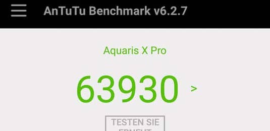 BQ Aquaris X Pro Benchmark-Test