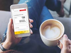 Briefankündigung in Post & DHL App.
