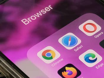 Browser-Apps auf einem Smartphone