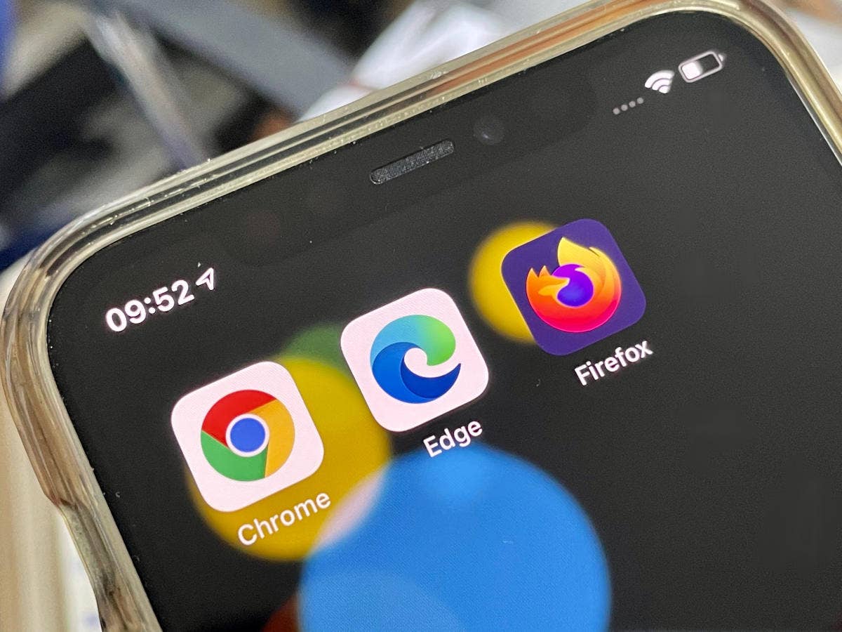 Browser Apps auf Smartphone