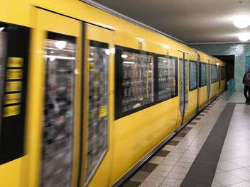 Eine U-Bahn der BVG