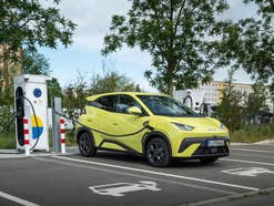 BYD Dolphin Surf an einer Ladesäule.