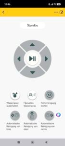 Über die Tuya App kannst du den HAVA U01 Fensterputzroboter ebenfalls bedienen. Tuya App Fensterputzroboter HAVA U01 Bedienungsfeld
