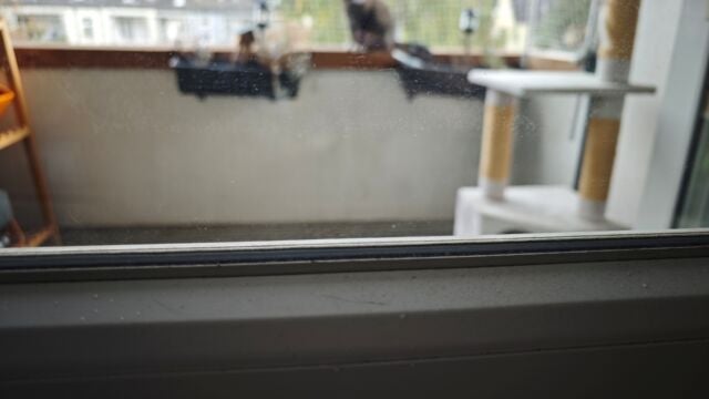 Dreck auf Fenster