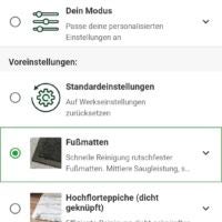 Individuelle Einstellungsmöglichkeiten Screenshot aus der MyKobold-App