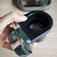 Dabei schiebt sich der innere Teil mit dem Sieb nachoben. Krups Coffee Crush Kaffee-Sieb