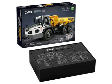 Klemmbaustein CaDA Knickgelenkter Muldenkipper (C61054W) Foto: Klemmbaustein CaDA Knickgelenkter Muldenkipper (C61054W)