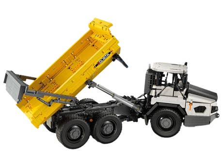 Klemmbaustein CaDA Knickgelenkter Muldenkipper (C61054W) Foto: Klemmbaustein CaDA Knickgelenkter Muldenkipper (C61054W)