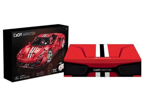 Foto: Klemmbaustein CaDA Master Italian Super Car ohne Power-System, rot (C61043W)