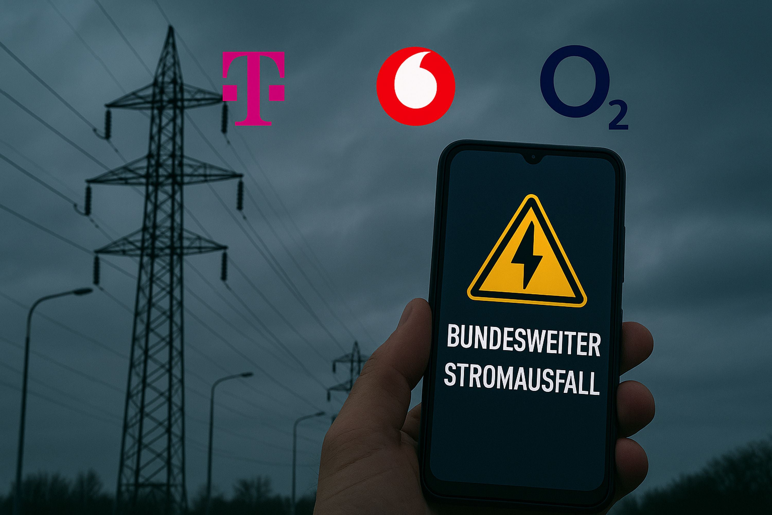 Stromausfall in Deutschland: So lange funktionieren die Handynetze von Telekom, Vodafone & Co. noch