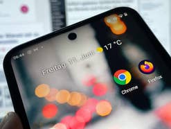 Browser Apps von Chrome und Firefox auf Smartphone