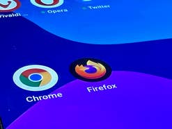 Chrome und Firefox App auf Smartphone