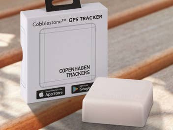 Cobblestone GPS-Tracker in Weiß