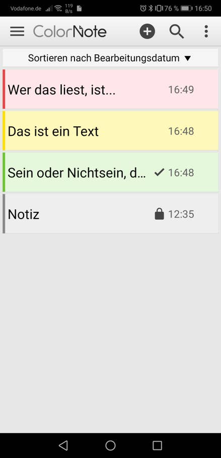 Notizen App