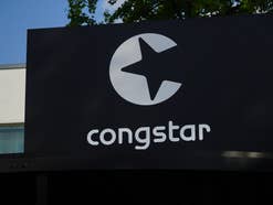 Congstar-Logo in Berlin.
