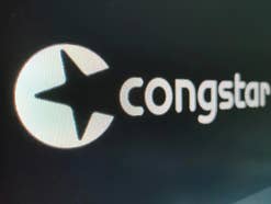 Congstar Logo auf einem Computer-Bildschirm.