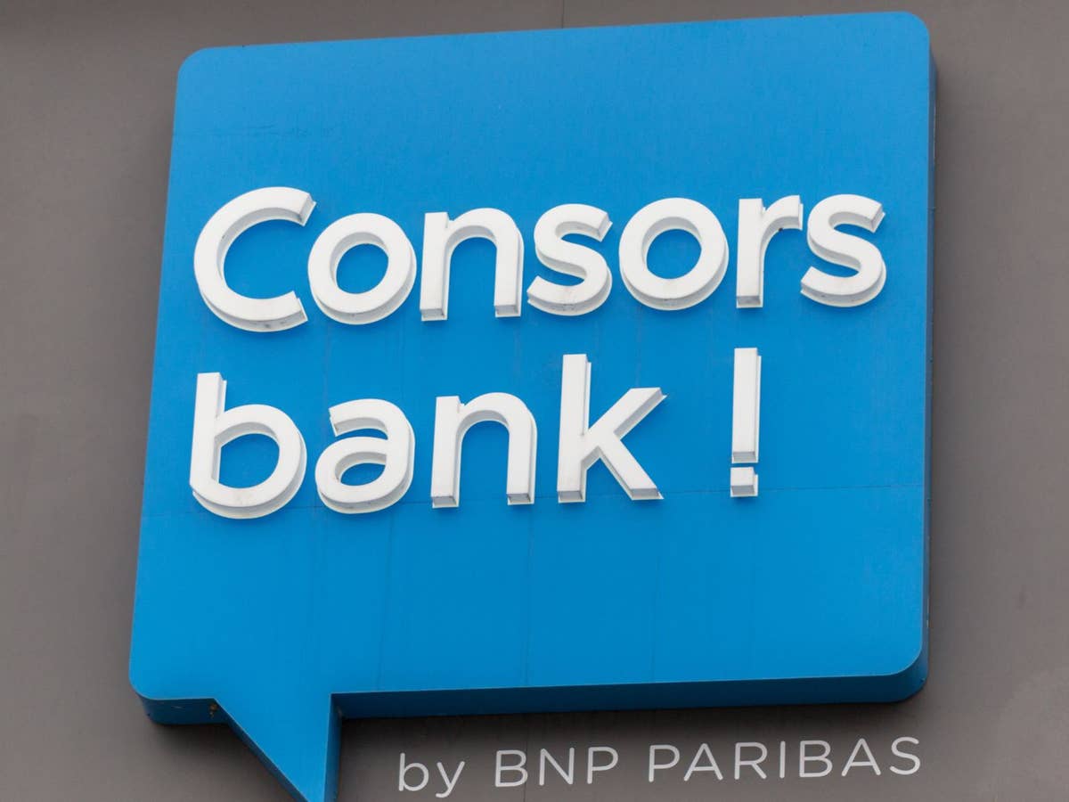 Consorsbank Consorsbank-Logo an einer Filiale