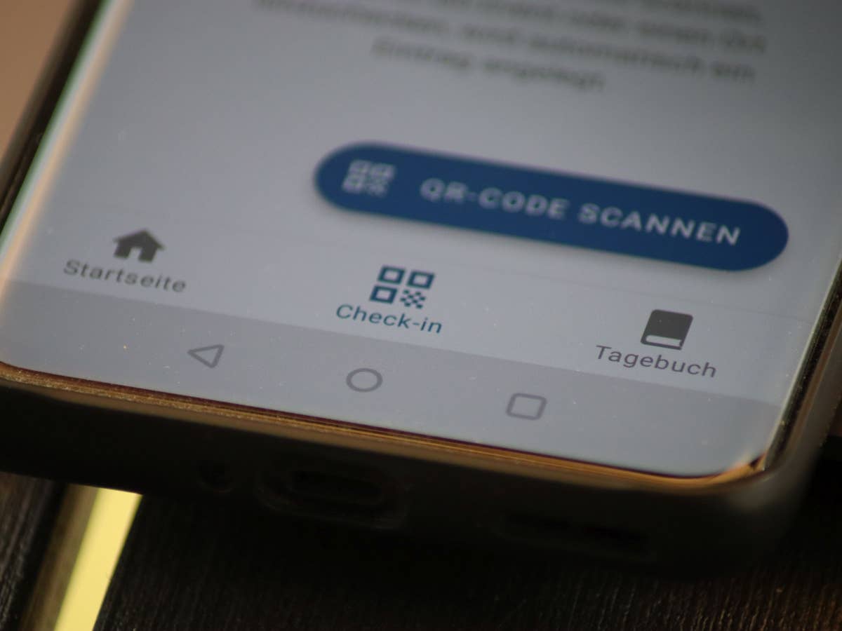 Check-In-Funkion der Corona-App