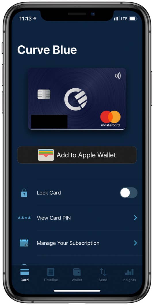 Curve Apple Pay