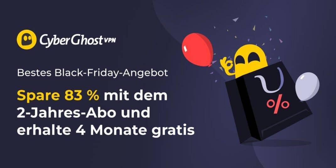 Cyberghost VPN im Black Friday Angebot