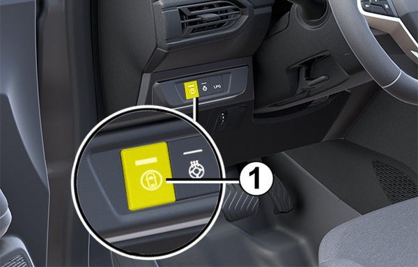 Dacia-Taste in einem Handbuch