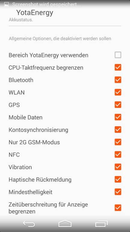 Das Menü auf der Frontseite