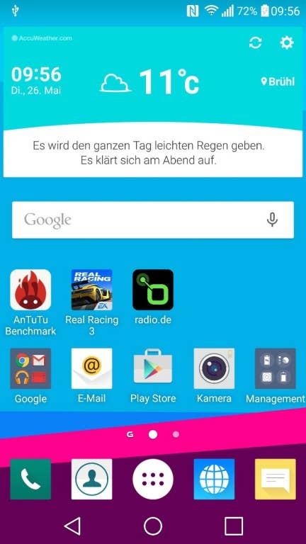 Das Menü des LG G4