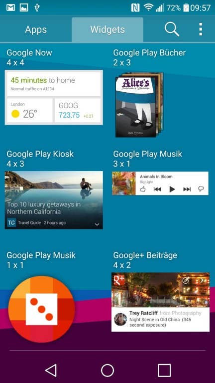 Das Menü des LG G4