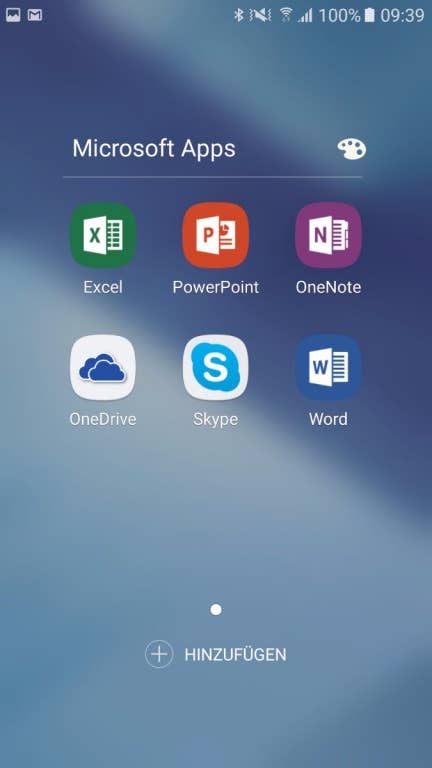 Das Menü des Samsung Galaxy A5 (2017)