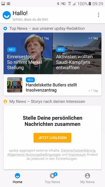 Das Menü des Samsung Galaxy A5 (2017)
