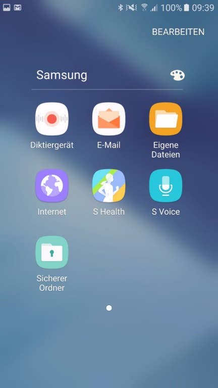 Das Menü des Samsung Galaxy A5 (2017)