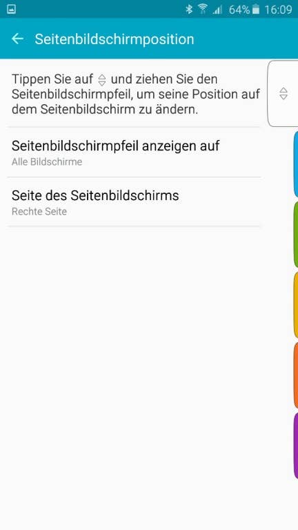 Das Menü des Samsung Galaxy S6 edge Plus