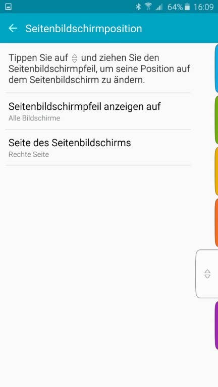 Das Menü des Samsung Galaxy S6 edge Plus