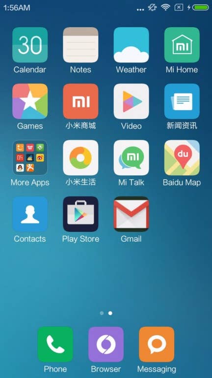 Das Menü des Xiaomi Redmi 3 im Test