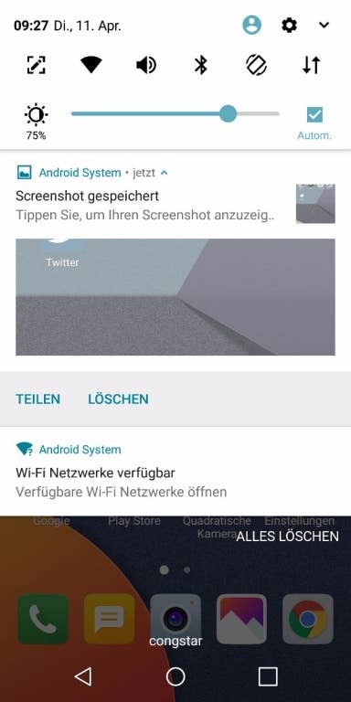 Das Menü und die Einstellungen das LG G6