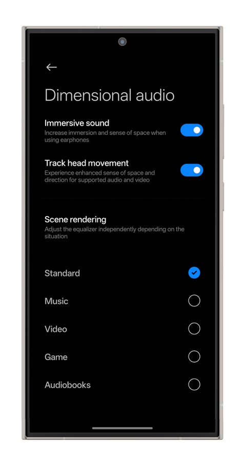 Das Spatial Audio (mit Head Tracking) funktionierte während meines Tests überraschend gut
