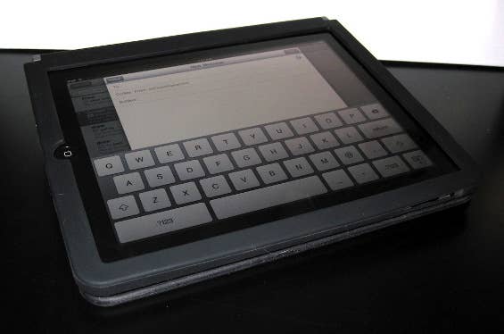 Das Tablet zum schreiben von E-Mails