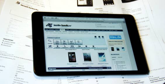 Das Tablet zum Surfen
