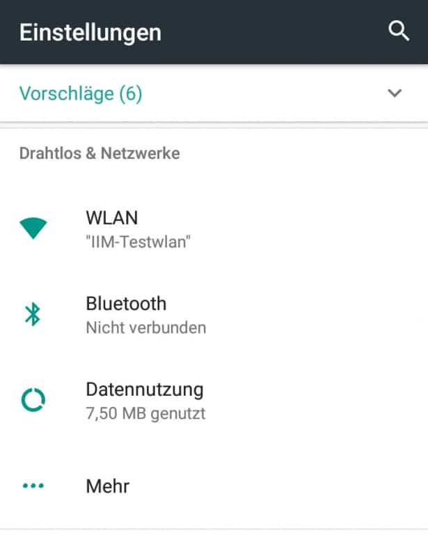 Daten-Roaming-Einstellungen unter Android