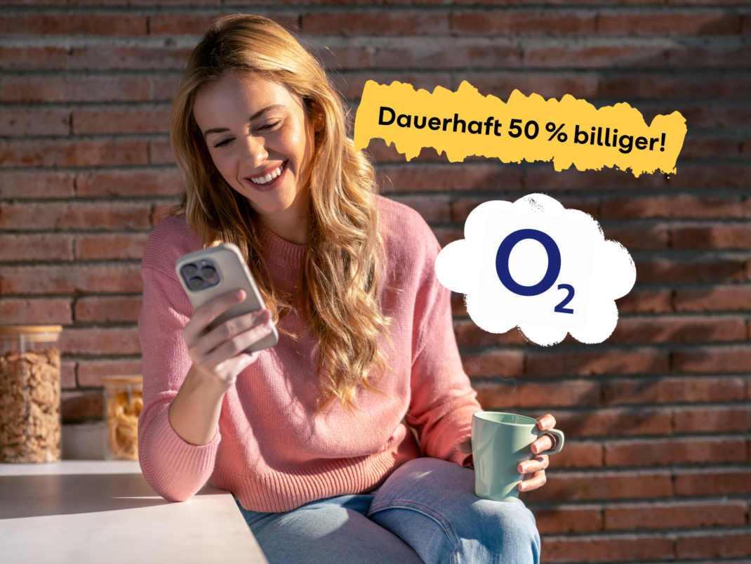 #O2 halbiert dauerhaft die Preise: Unter anderem mit 50 GB für 19 Euro